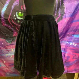 Velvet skater skirt
